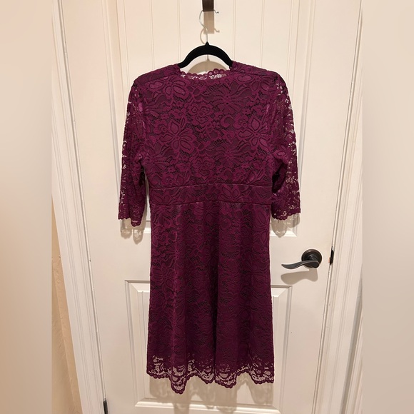 Kiyonna Mademoiselle A-Line Lace Cocktail Dress (XL) - Picture 5 of 7